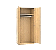 Garderobenschrank, 190 cm hoch,  80x50 cm (B/T), 2 Drehtüren, 1 Garderobenstange,