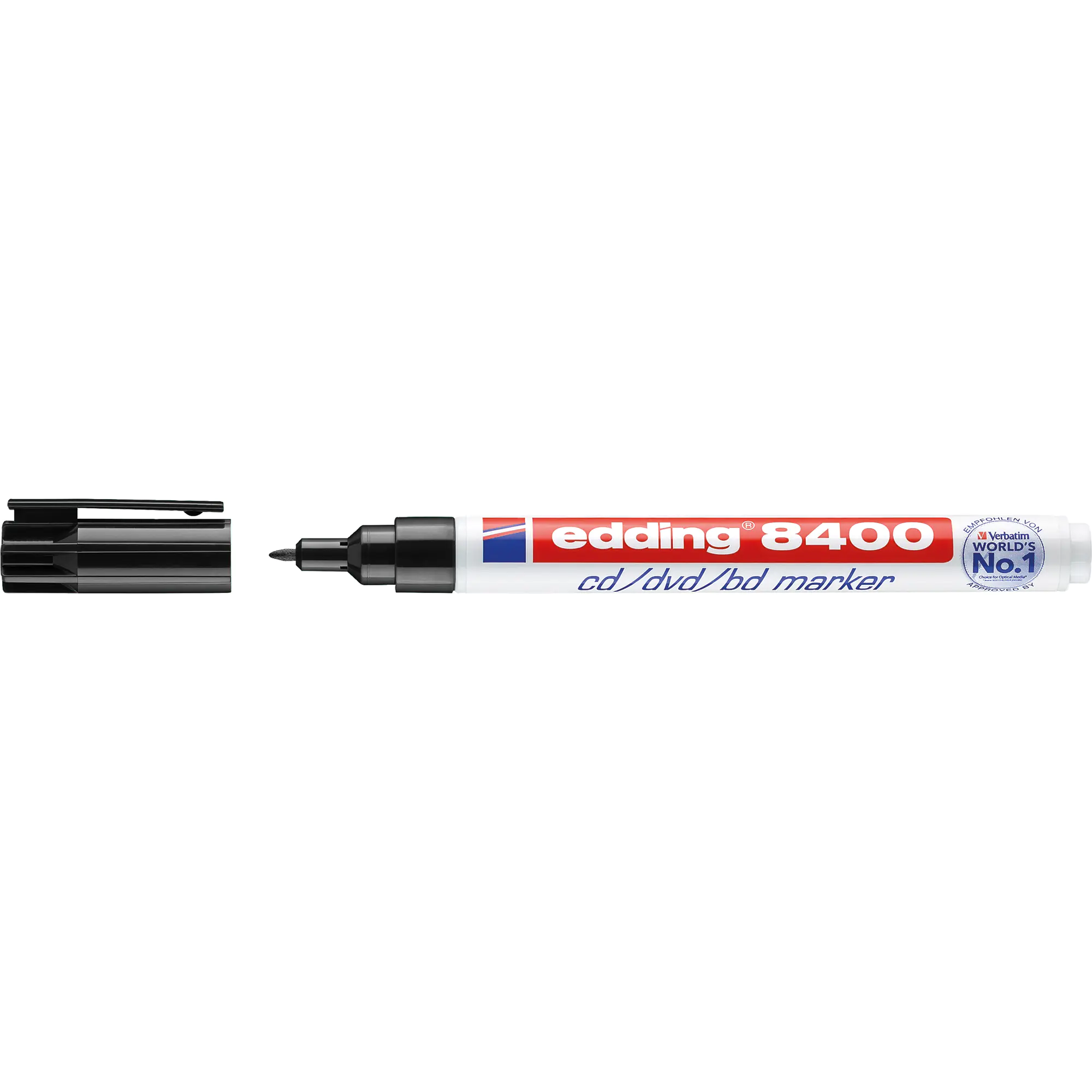 edding CD/DVD-Marker 8400 0,5-1mm Rundspitze sw aus der Kategorie Spezialmarker