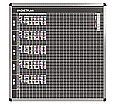 Klassen-Plantafel, 10 Stunden Mo-Fr, für 25 Klassen, 103x117 cm,