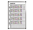Klassen-Plantafel,  8 Stunden Mo-Fr, für 15 Klassen, 103x77 cm,