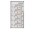 Personal-Raum-Plan, 12 Stunden, 23 Spalten, 123x57 cm,