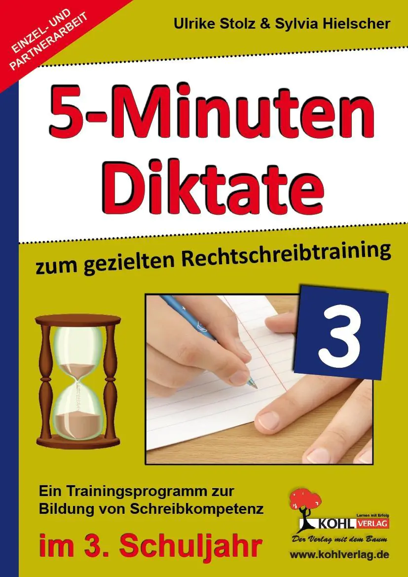 Kohls Fünf-Minuten-Diktate / 3. Schuljahr aus der Kategorie Deutsch