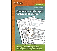 Formulare und Vorlagen für Grundschullehrer aus der Kategorie Pädagogik