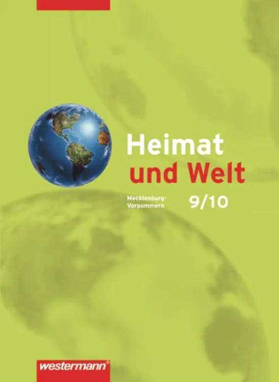 Heimat und Welt 9/10. Schülerband. Mecklenburg-Vorpommern aus der Kategorie Geographie