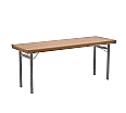 Klapptisch, 180x60 cm (B/T), 72 cm hoch, 4-Fuß, aus der Kategorie Tische