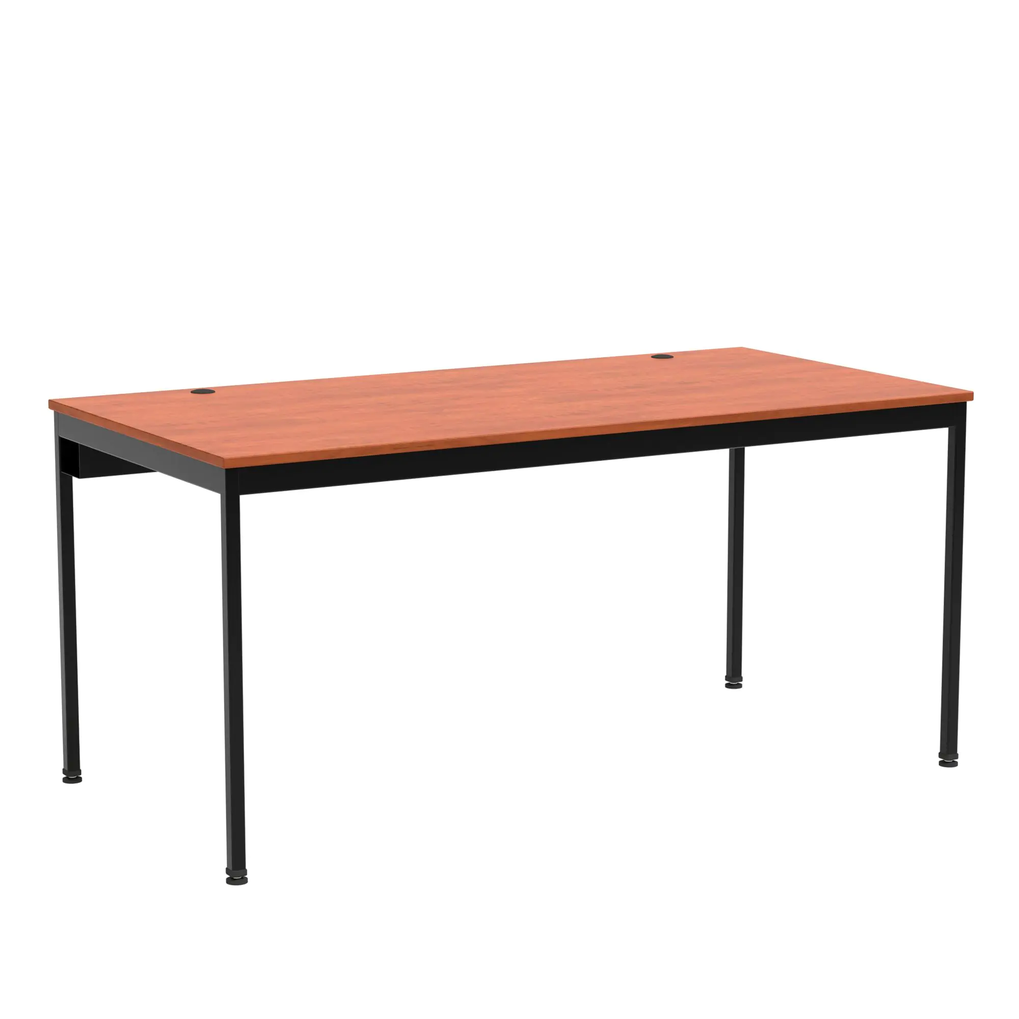 EDV-Tisch, 160x80 cm (B/T), 72 cm hoch, offener Blechkabelkanal, aus der Kategorie EDV-Tische