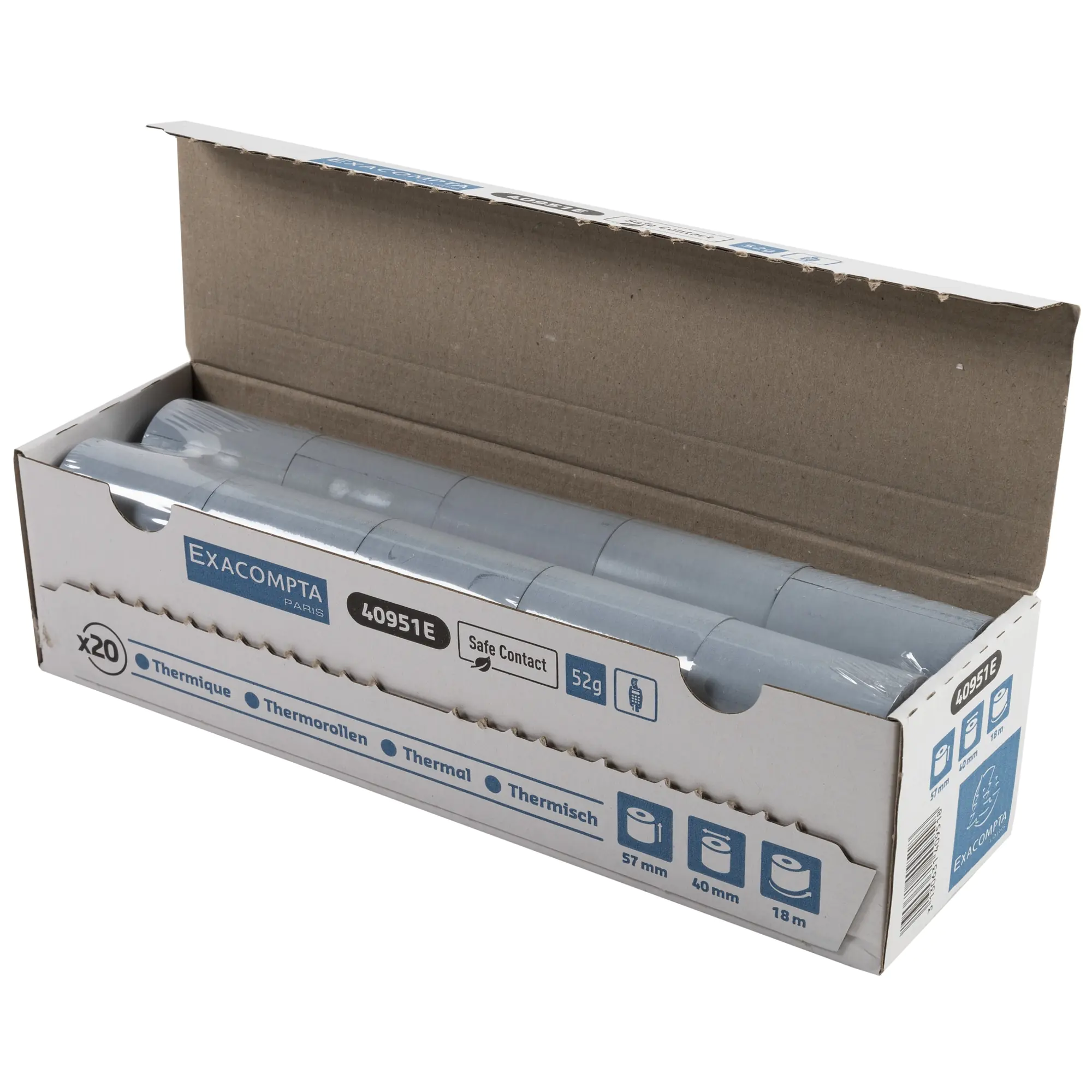 Exacompta Thermorolle 57mmx18m 20 St./Pack. aus der Kategorie Rollenpapiere