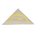 Geo-Zeichendreieck, 90°,45°,45°, transparent, Hypotenuse 80 cm, aus der Kategorie Präsentationsflächen & -ausstattung