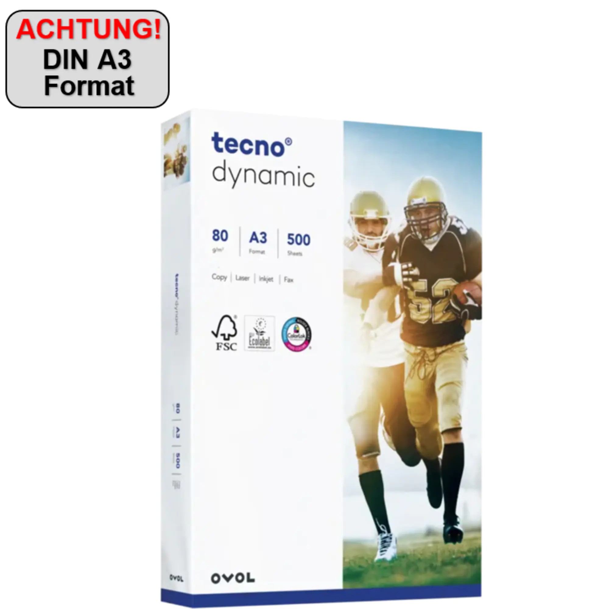 inapa tecno Kopierpapier Dynamic A3 80g 500Bl. aus der Kategorie Kopier- & Druckerpapiere