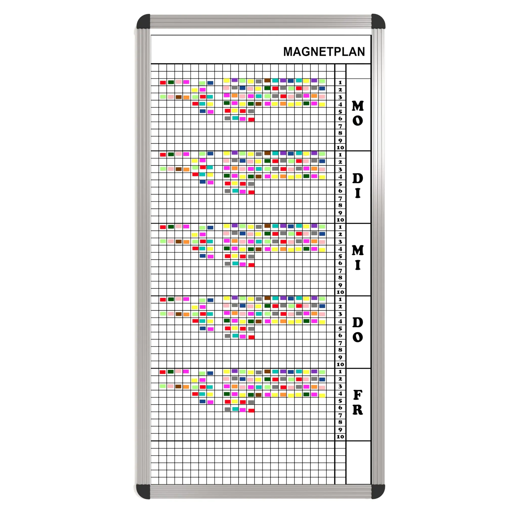 Personal-Raum-Plan, 10 Stunden, 23 Spalten, 103x57 cm, aus der Kategorie Stundenpläne