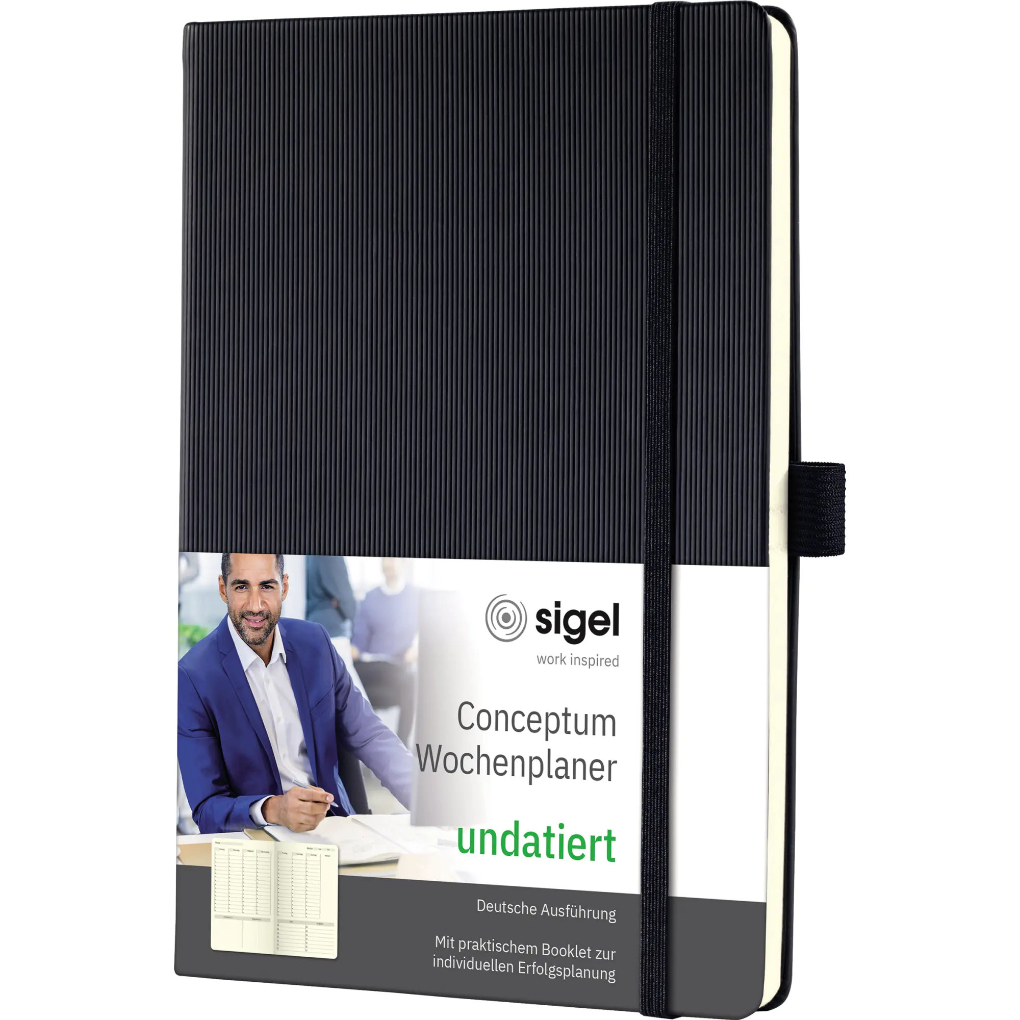 Sigel Wochenplaner Conceptum A5 undatiert 192S 2S/1W sw aus der Kategorie Kalender & Zubehör