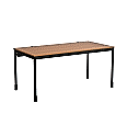 EDV-Tisch, 160x80 cm (B/T), 72 cm hoch, offener Blechkabelkanal, aus der Kategorie EDV-Tische
