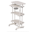 Projektionswagen, 128 cm hoch, 67x49 cm (B/T), fahrbar, aus der Kategorie Rollwagen
