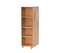 Bücherregal, 165 cm hoch, 52x64 cm (B/T), doppelseitig, 6 Böden, aus der Kategorie Bibliotheksinseln
