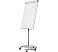 Flipchart fahrbar, magnethaftend, 2 seitlich ausziehbare Papierhalter, aus der Kategorie Flipcharts