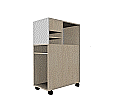 Schülerdepot für den Klassenraum, B/H/T 36,5 x 118 x 80 cm, passend für 80 Tische aus der Kategorie Rollwagen & Transportwagen