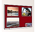 Textiltafel 120x 90 cm, mit durchgehender Ablage,