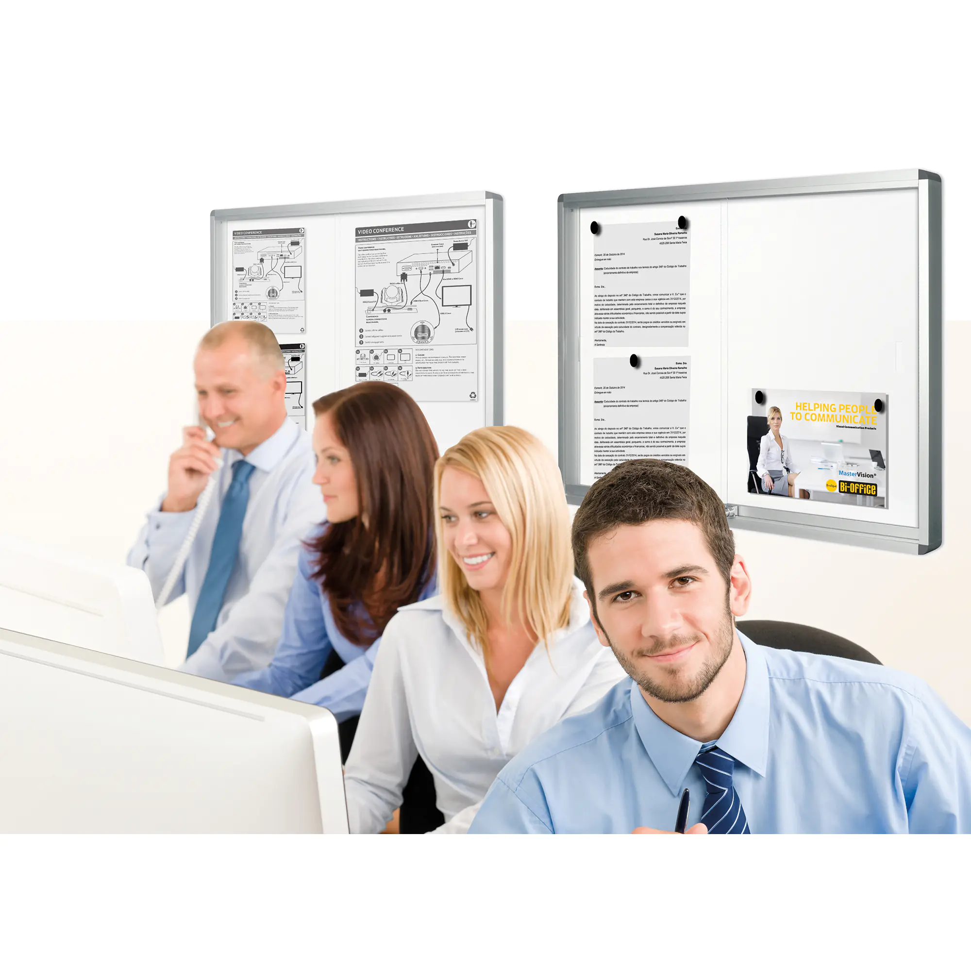 Bi-office Schaukasten Innen magnetisch 114,6x96,7cm aus der Kategorie Schaukästen