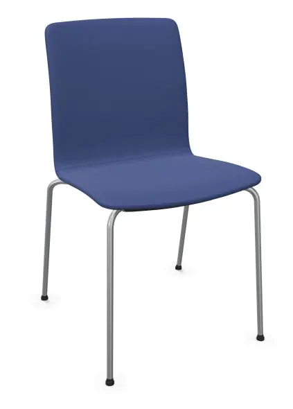 Konferenz- & Besucherstuhl, 4-Fuß verchromt oder MetallicPro (RAL 9006), Schale:  aus der Kategorie Mehrzweckstühle