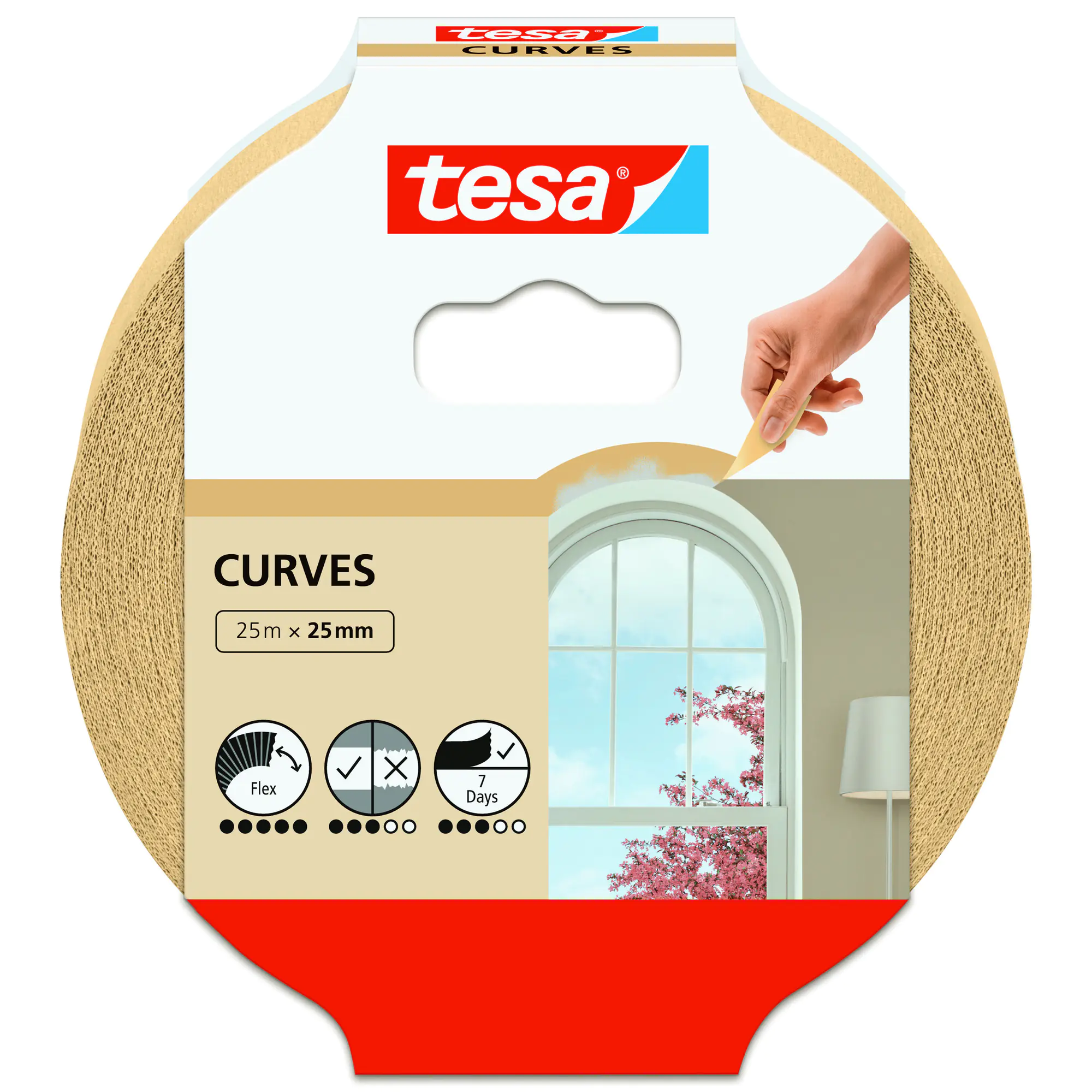 tesa Malerband Kurven 25mmx25m aus der Kategorie Klebebänder
