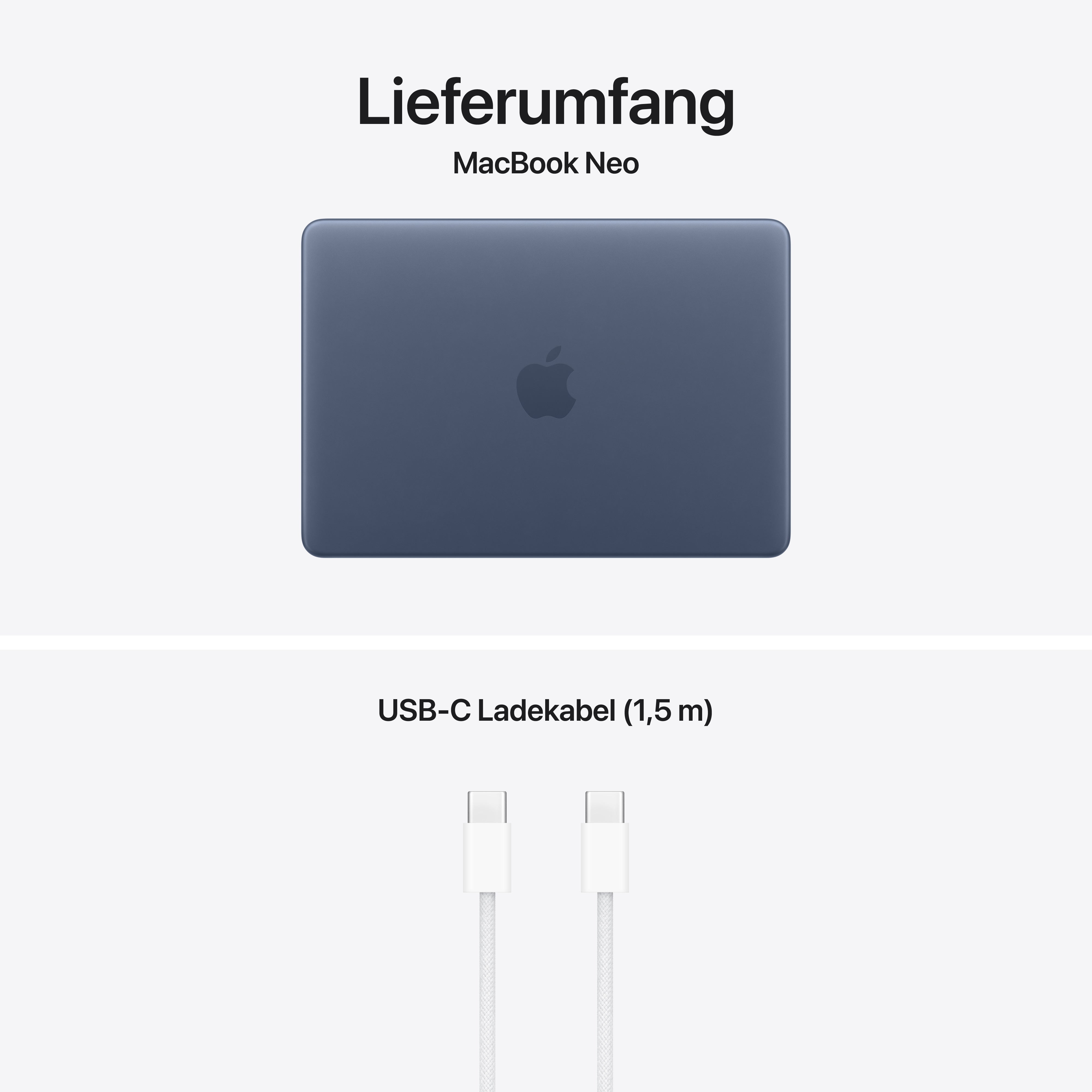 Apple Macbook Neo 13" | A18 pro | 8GB | 512GB | Touch ID | Indigo aus der Kategorie Notebooks