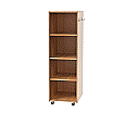 Bücherregal, 165 cm hoch, 52x64 cm (B/T), einseitig nutzbar, aus der Kategorie Bibliotheksinseln