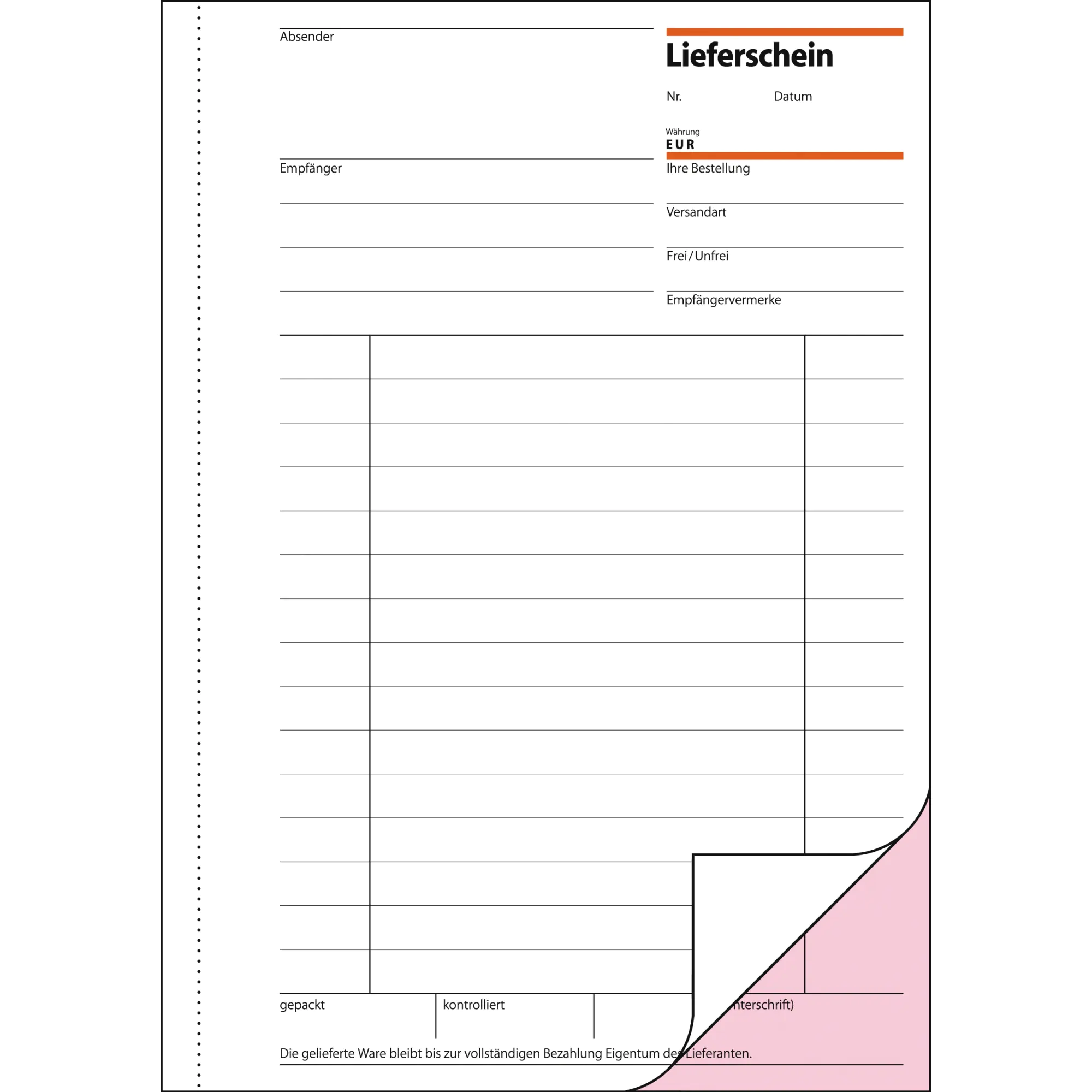 Sigel Lieferschein DIN A5 2x50Blatt aus der Kategorie  Formulare & Verträge