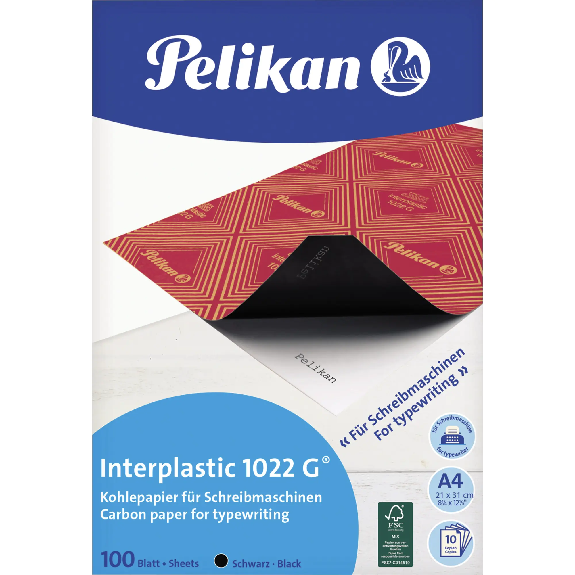 Pelikan Kohlepapier DIN A4 sw 100Bl. aus der Kategorie Spezialpapiere