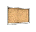 Info-Wandvitrine,  93 cm hoch, 150x8,0 cm (B/T), Rückwand: Kork, aus der Kategorie Informationsvitrinen Innen wandmontiert