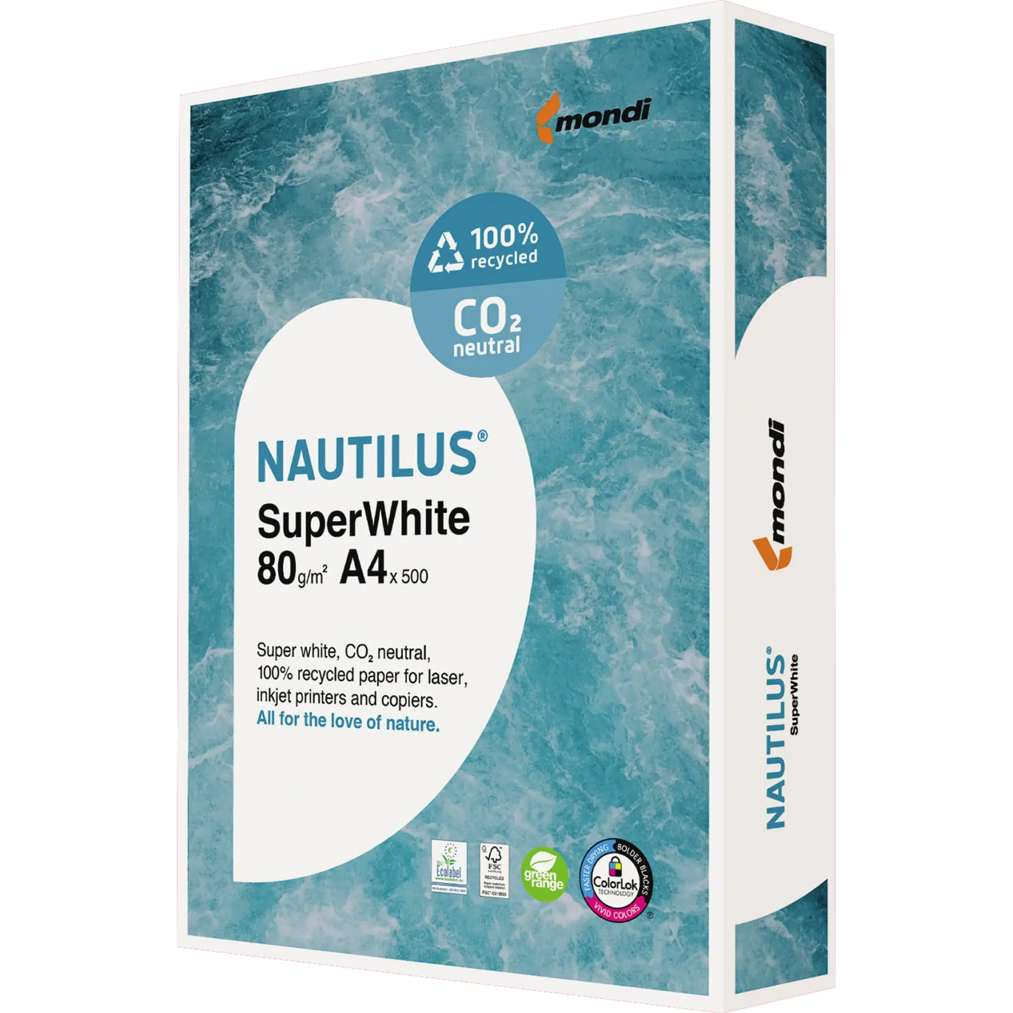 Nautilus Kopierpapier SuperWhite DIN A4 500Bl. aus der Kategorie Büro- und Schreibbedarf
