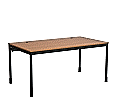 EDV-Tisch, 160x90 cm (B/T), 72 cm hoch, offener Blechkabelkanal, aus der Kategorie EDV-Tische