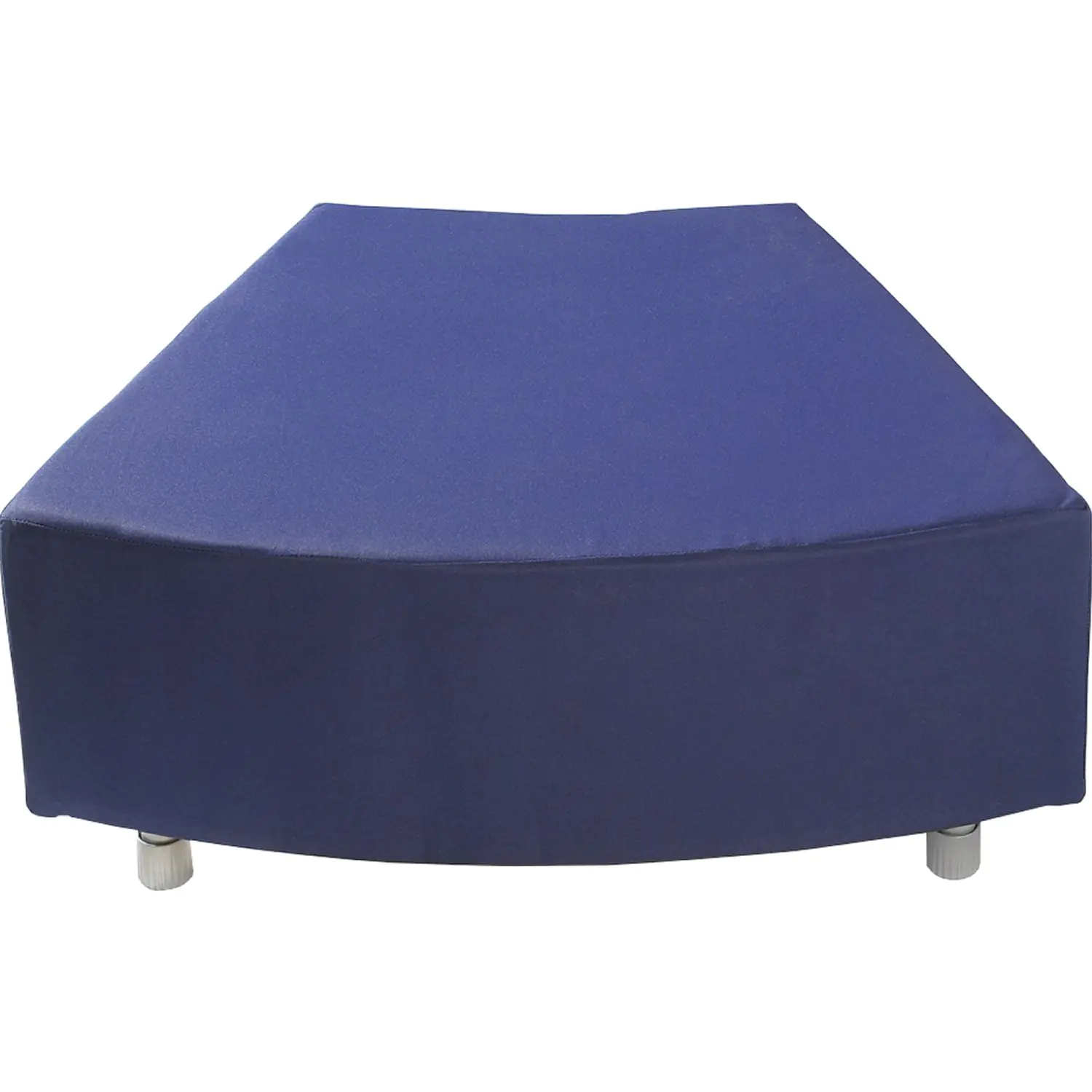 Sitzelement, Achtelkreiselement, 79x66 cm (B/T, Höhe 40 cm, Bezug Stoff Canvas Bione Struktur  aus der Kategorie alte mit Fuß