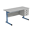 Lehrertisch, 130x65 cm (B/T), 76 cm hoch, Platte: Melamin, ABS-Kante,