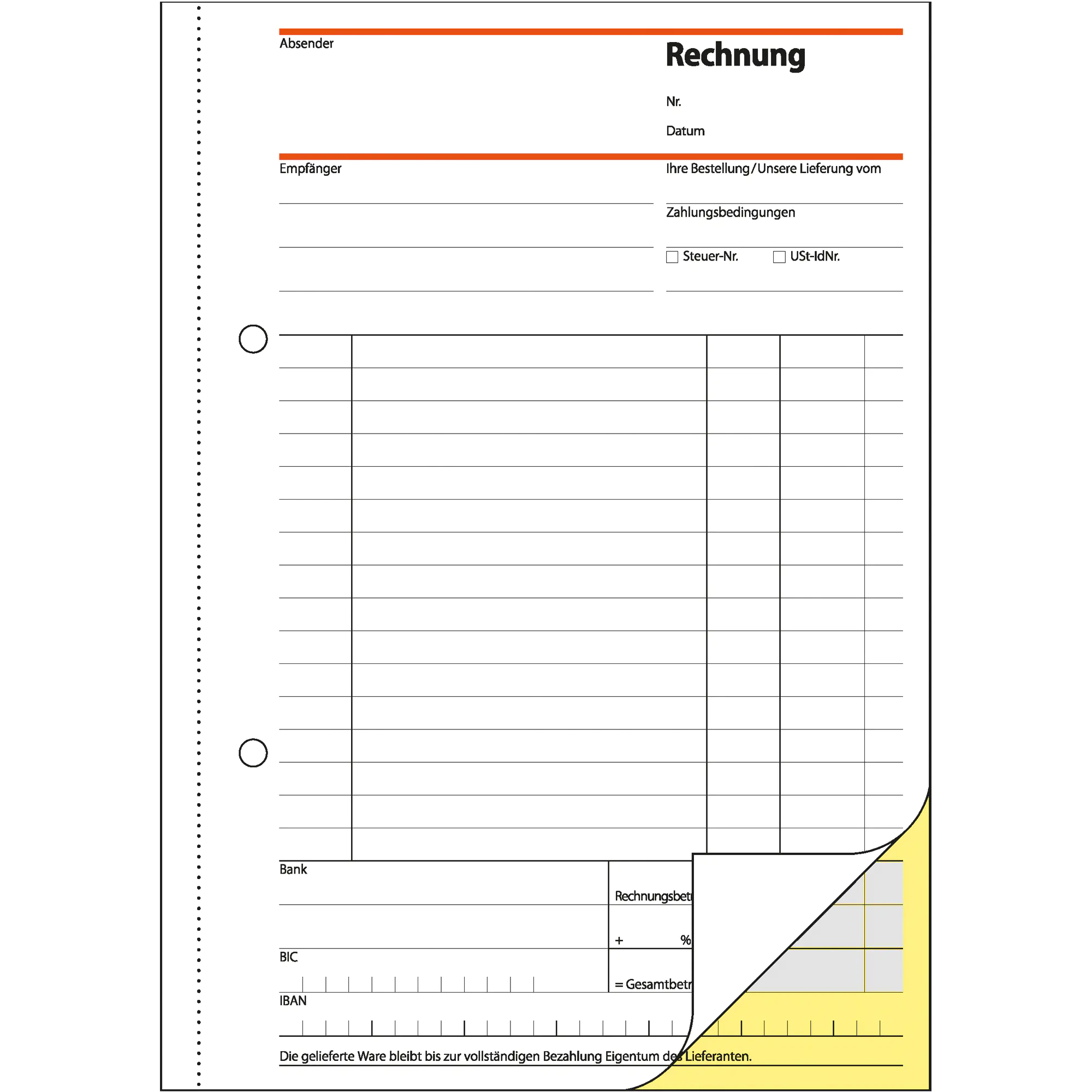 Sigel Rechnung DIN A5 selbst- durchschreibend 2x40Blatt aus der Kategorie Formulare