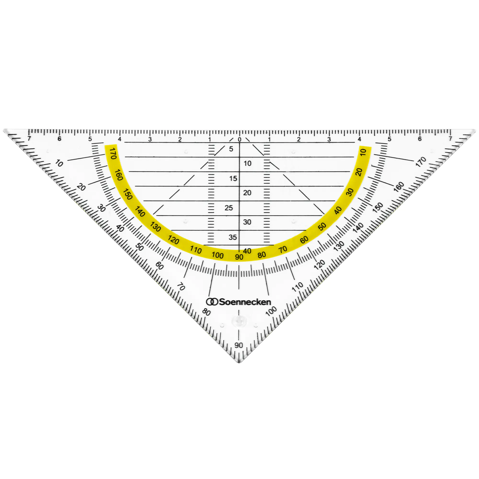 Soennecken Geometriedreieck Kunststoff rauchgrau aus der Kategorie Lineale