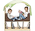 Spiel- und Leseecke, Sitzhöhe 45 cm aus der Kategorie Spielpodeste