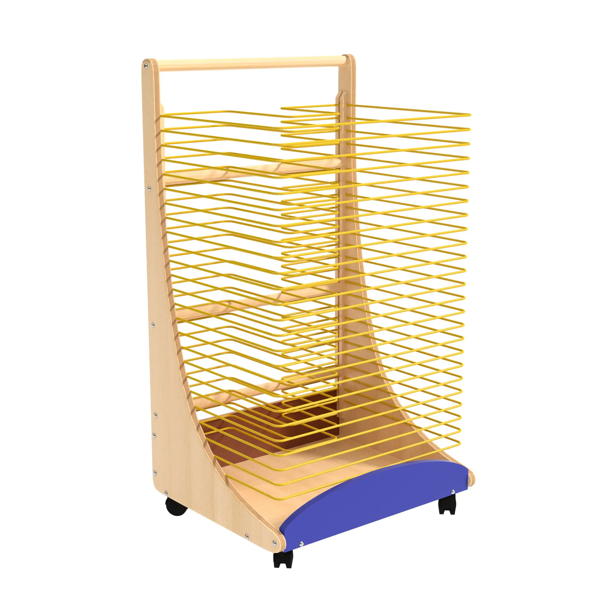 Bildertrockenwagen,  84 cm hoch,  36x34 cm (B/T), 25 Trockengitter, aus der Kategorie Bilderwagen