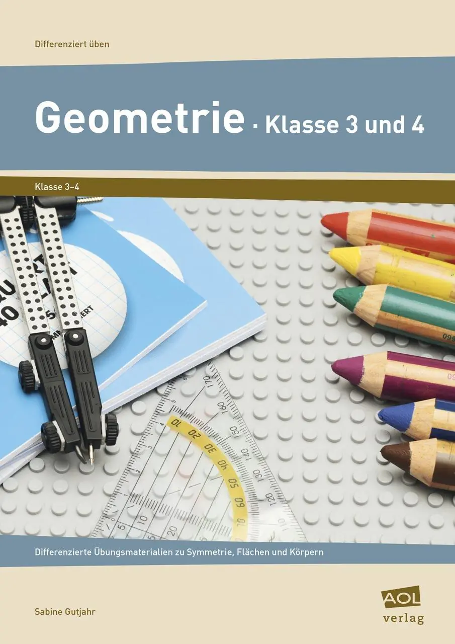 Geometrie - Klasse 3 und 4, Differenz. Materialien zu Symmetrie, Flächen und Körpern aus der Kategorie Mathematik