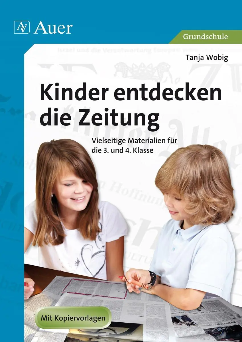 Kinder entdecken die Zeitung aus der Kategorie Deutsch