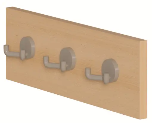 Ansätze für Bastelwagen mit 3 Zweifachhaken aus der Kategorie Bastel- + Papieraufbewahrungsschränke