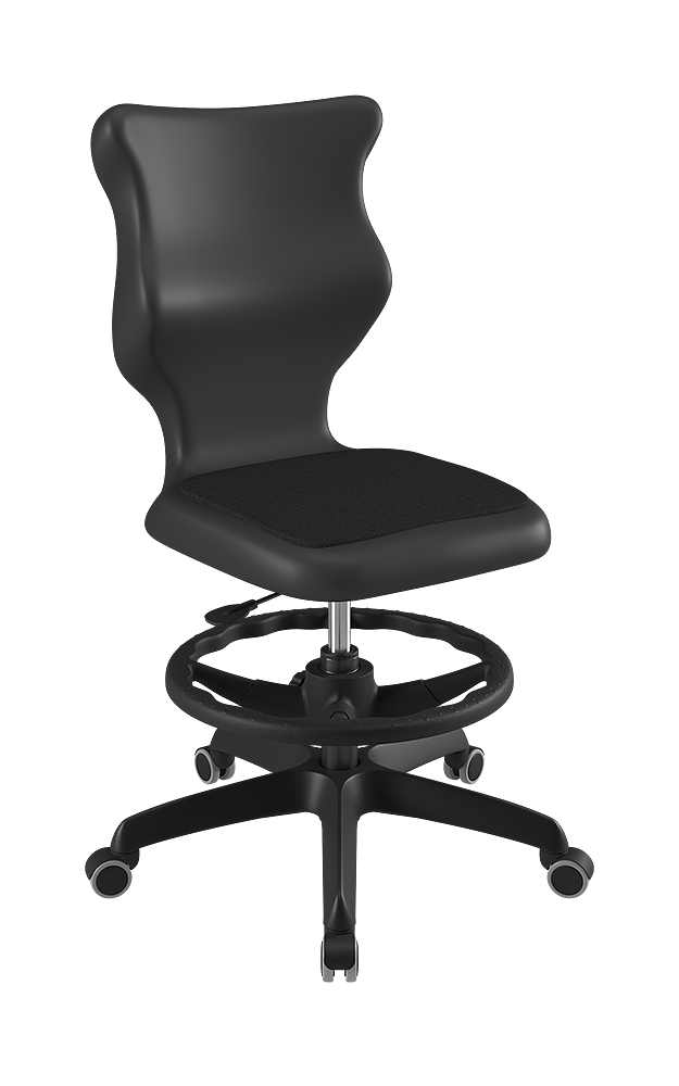 Drehstuhl mit hoher Rückenlehne, höhenverstellbar mit Gasfeder, ergonomische Kunststoffschale aus der Kategorie Entelo-Drehstühle