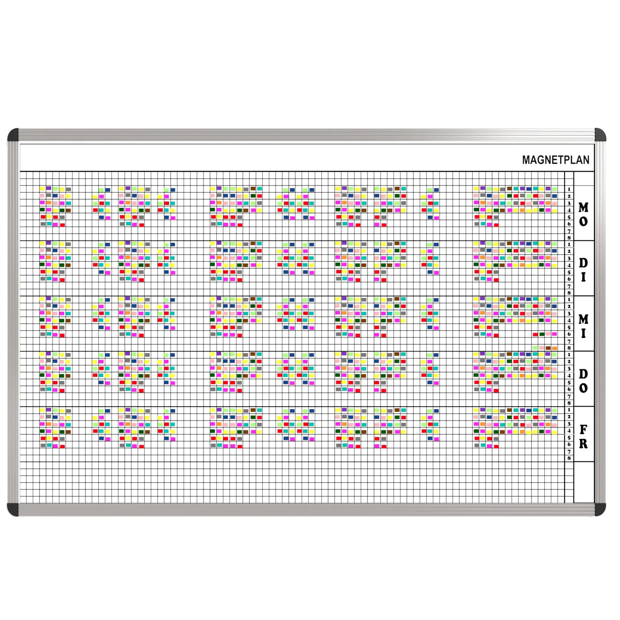 Personal-Raum-Plan,  8 Stunden, 83 Spalten, 103x177 cm,