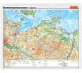 Wandkarte Mecklenburg-Vorpommern, phys./pol., 180 x 150 cm, 1:225 000, aus der Kategorie Alle Produkte
