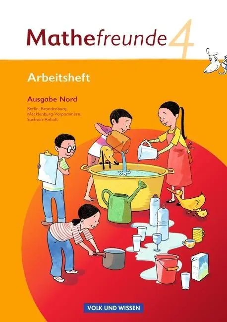 Mathefreunde 4. Schuljahr. Arbeitsheft mit Lernstandsseiten. Nord aus der Kategorie Mathematik