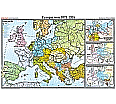 Wandkarte Europa von 1871 bis 1914, 208 x 140 cm, aus der Kategorie Wandkarten Geschichte