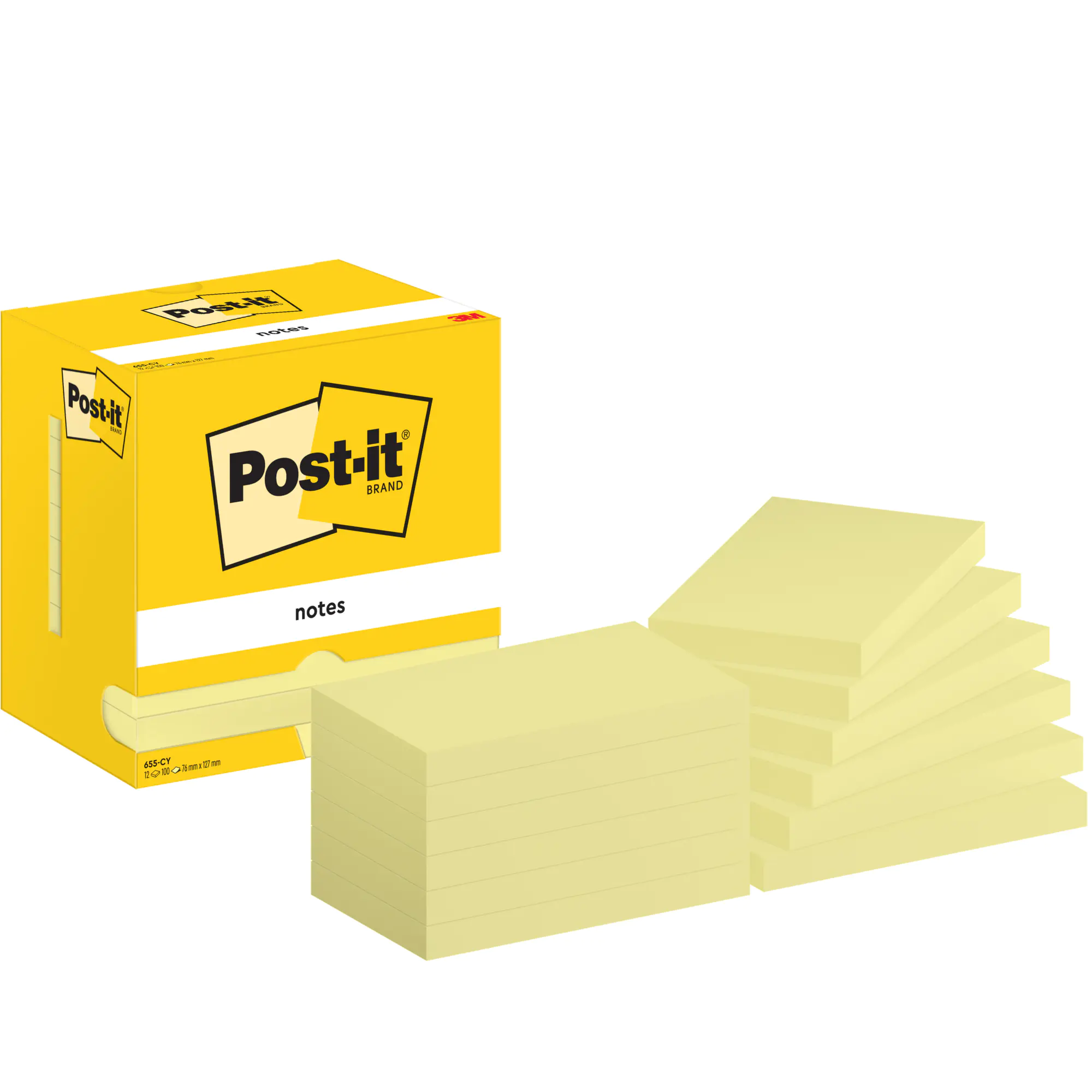 Post-it Haftnotiz Notes 127x76mm ge 12x100Bl aus der Kategorie Haftnotizen & -streifen