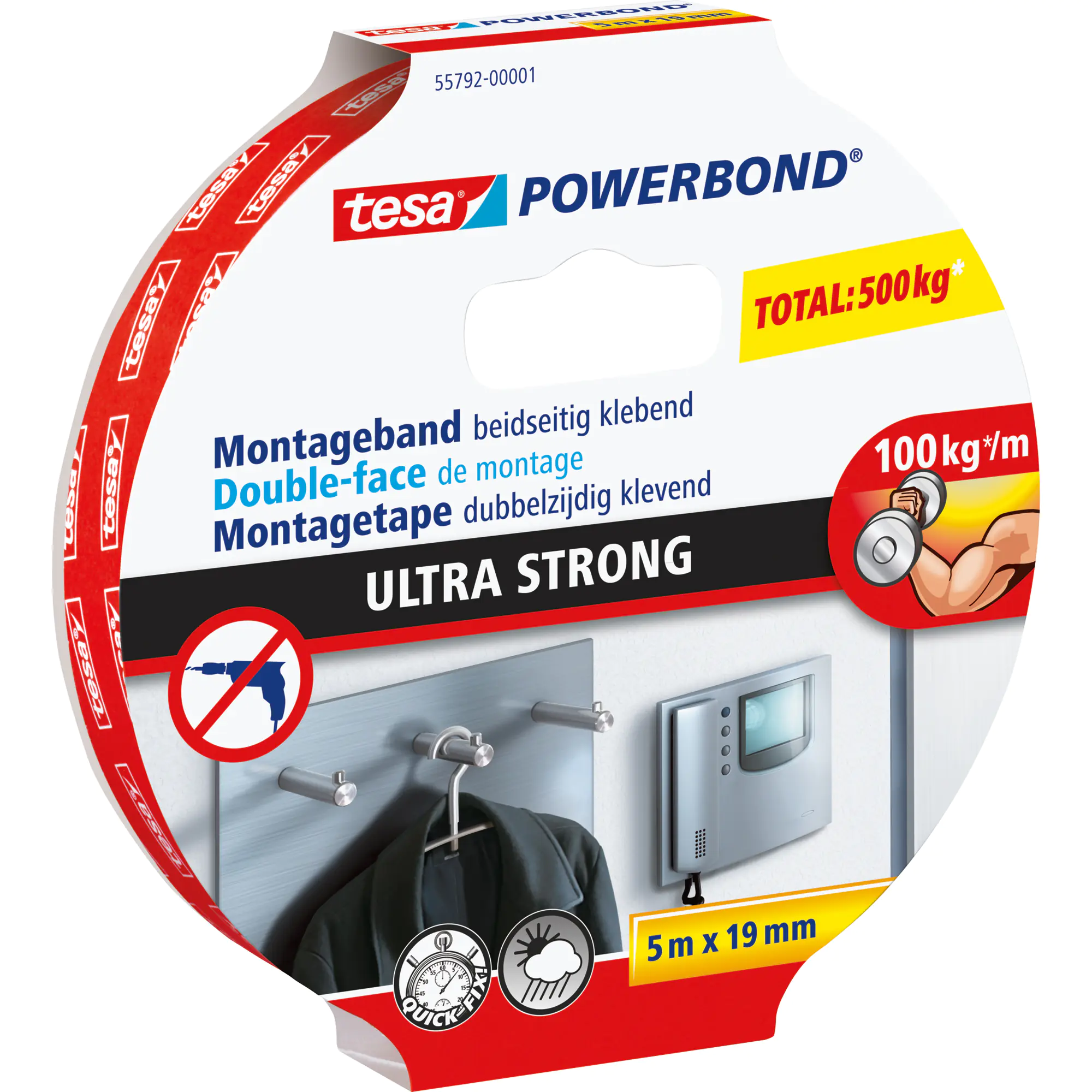 tesa Powerbond Ultra Strong 5m:19 weiß aus der Kategorie Kleber & Befestigung