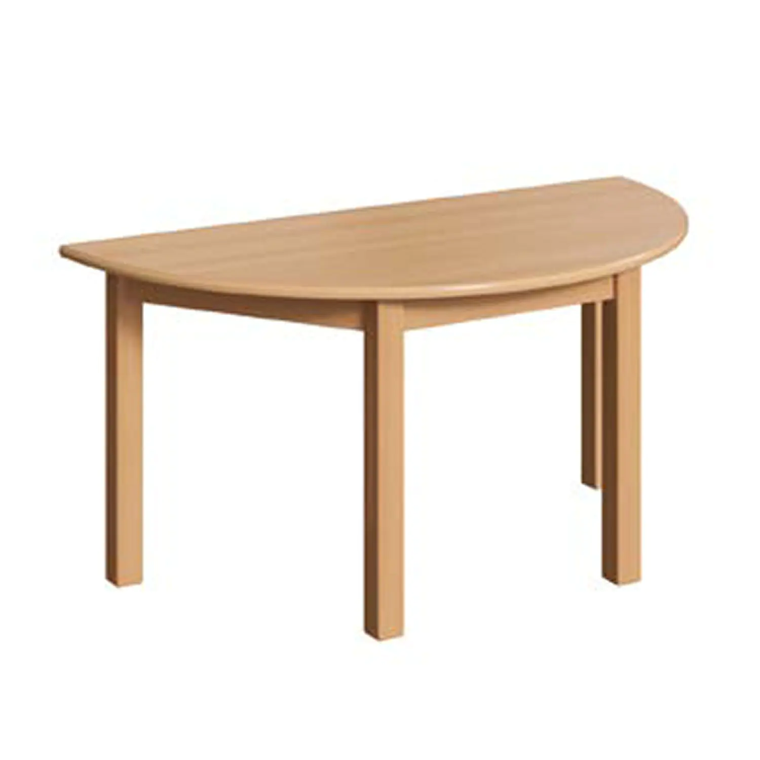 Halbrundtisch 120 x 60 cm, Quadratrohr 30x30mm, Tischplatte melamin bitte Dekor angeben aus der Kategorie Rundtische