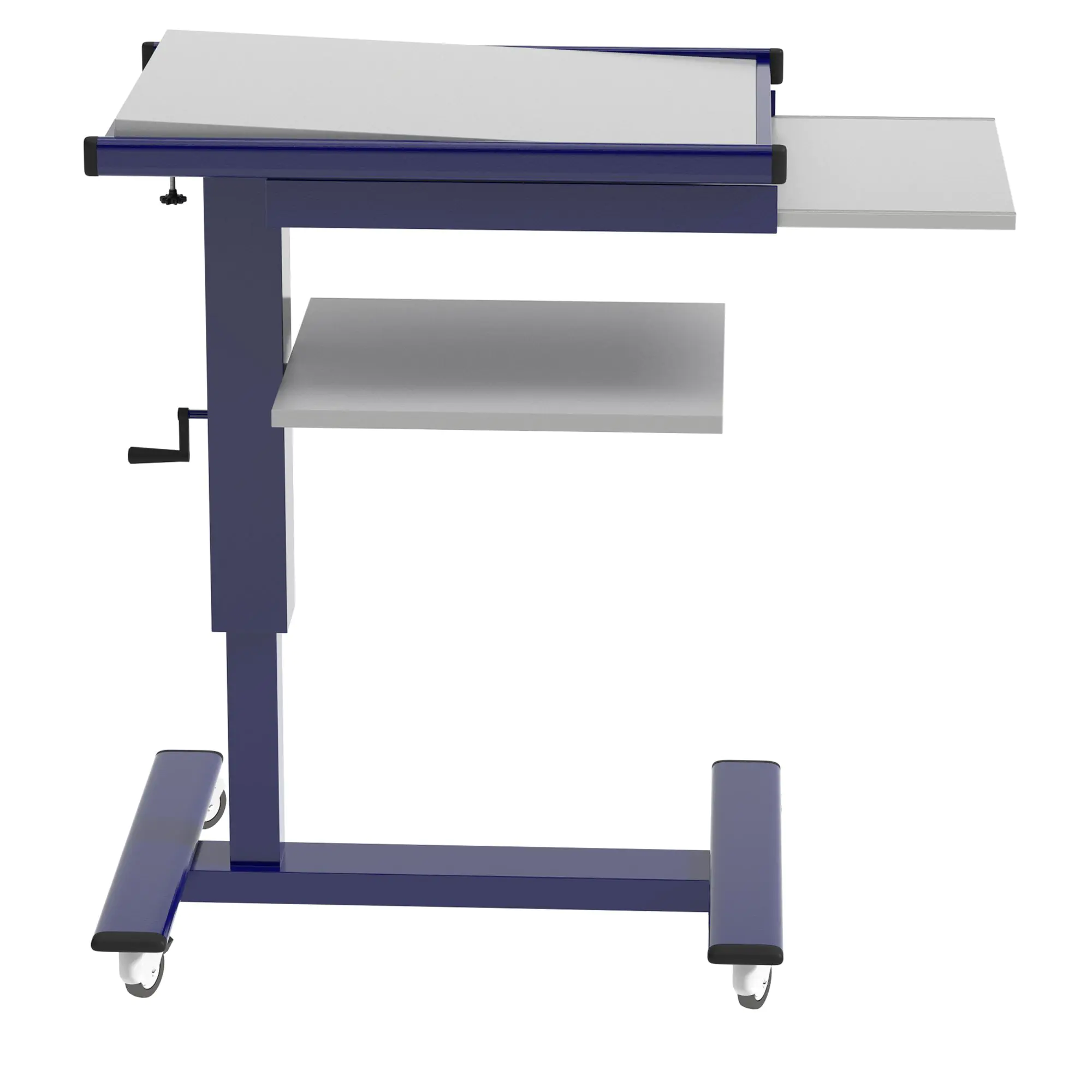 Projektionswagen, höhenverstellbar  87-116 cm, 3 Ablageflächen, aus der Kategorie Schulbeamerwagen