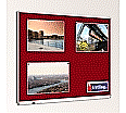 Textiltafel 120x100 cm, mit durchgehender Ablage,